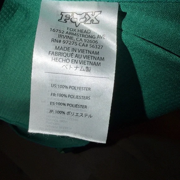 Fox Racing Green Jersey